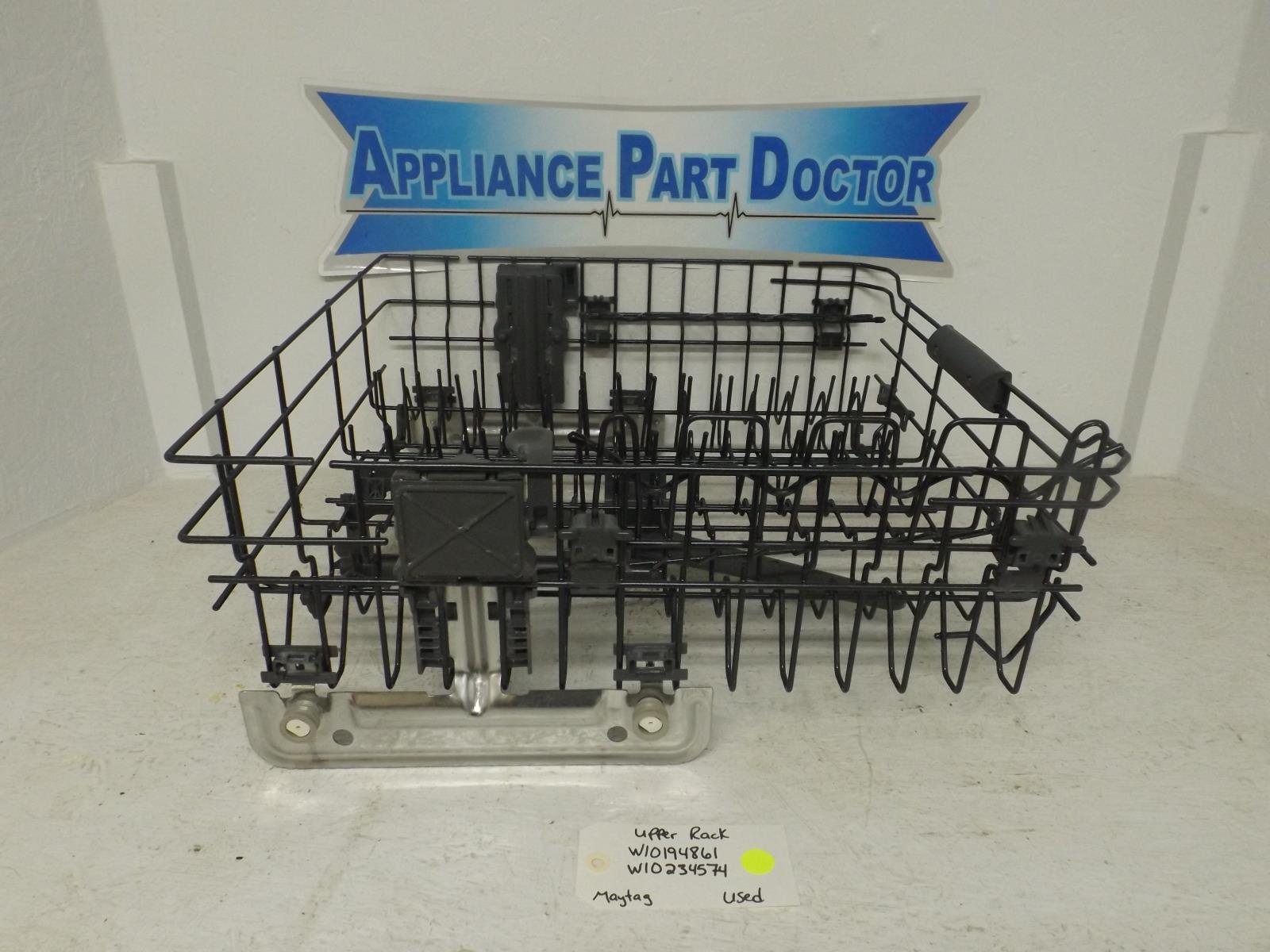 Maytag Dishwasher W10194861 W10234574 Upper Rack Used Maytag Dishwasher W10194861 W10234574 Upper Rack Used